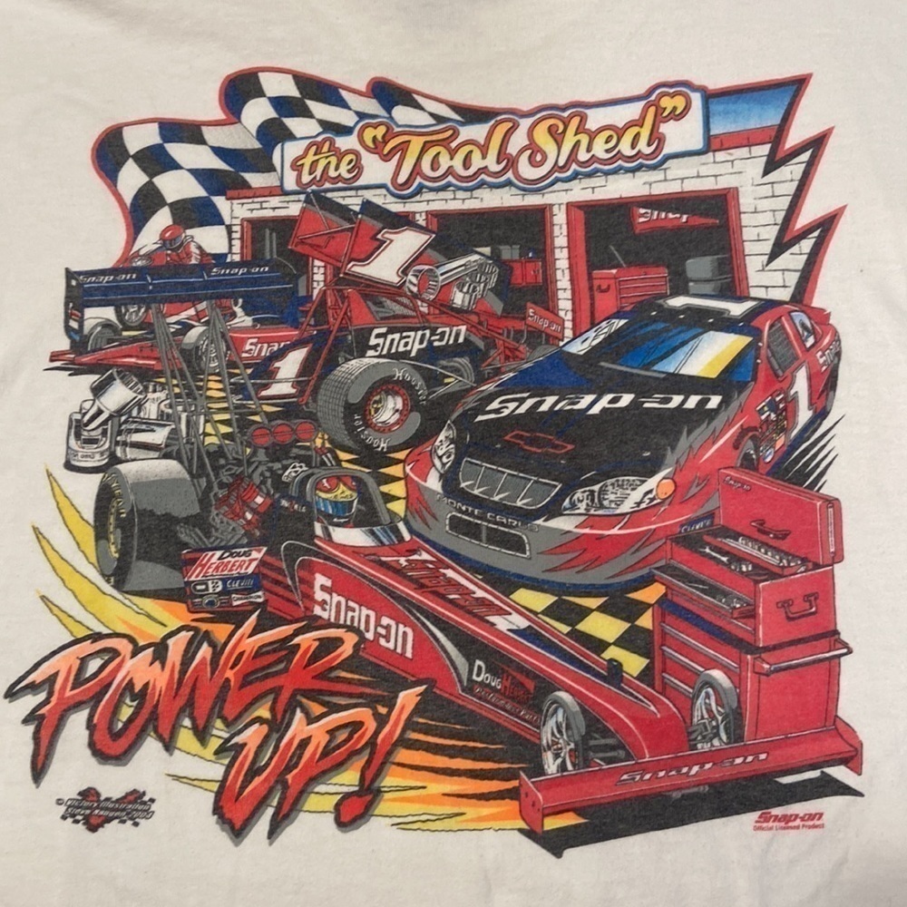 Mens Snap-On Racing Vintage 2004 The “Tool Shed” Tee in Size 2XL [EXCELLENT]